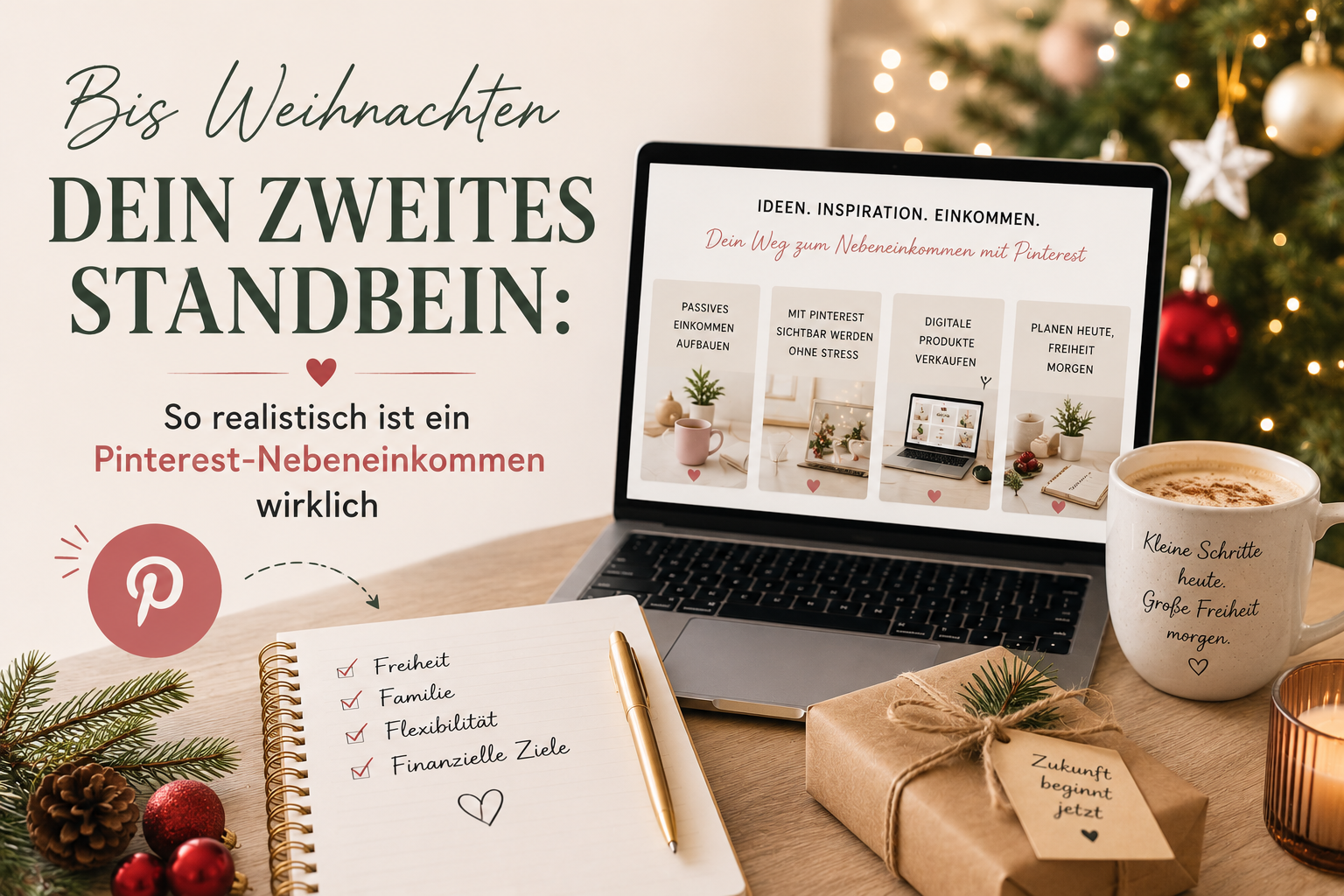 Bis Weihnachten dein zweites Standbein: So realistisch ist ein Pinterest-Nebeneinkommen wirklich